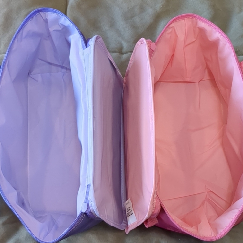 NWT Trader Joe's mini insulated lylac and pink 1.5 gallon cooler bags - Picture 8 of 15